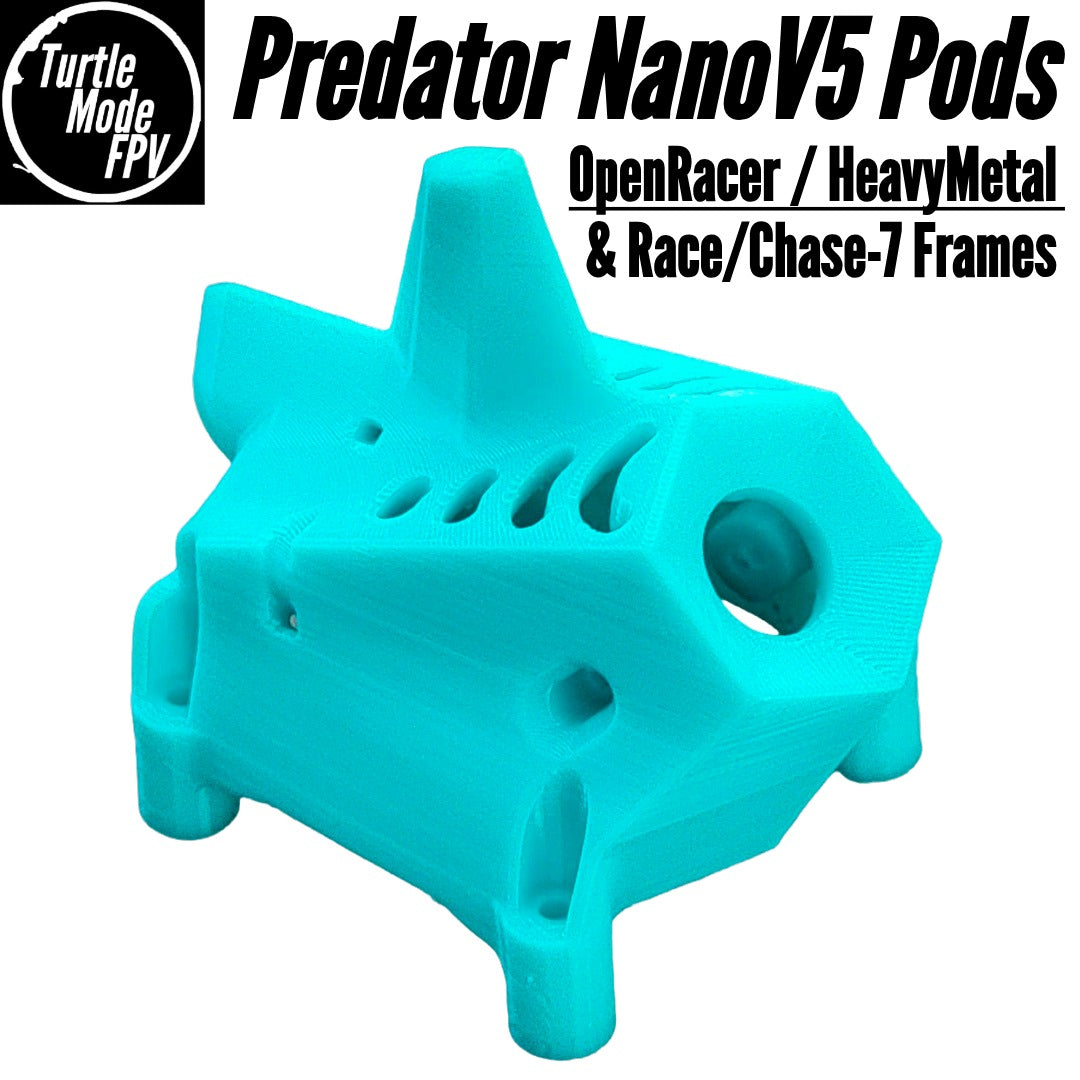 Foxeer Predator NanoV5 Pods for OpenRacer, HeavyMetal & Race/Chase-7 Frames - (Choose Options)
