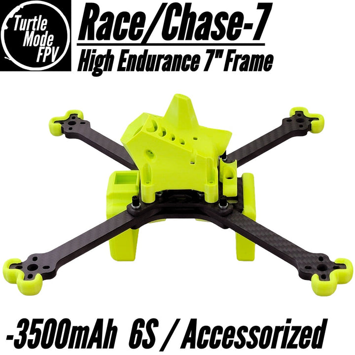 Race/Chase-7 - 3500mAh / Accessorized 7" High Endurance Frame, by TurtleModeFPV (Choose Options)