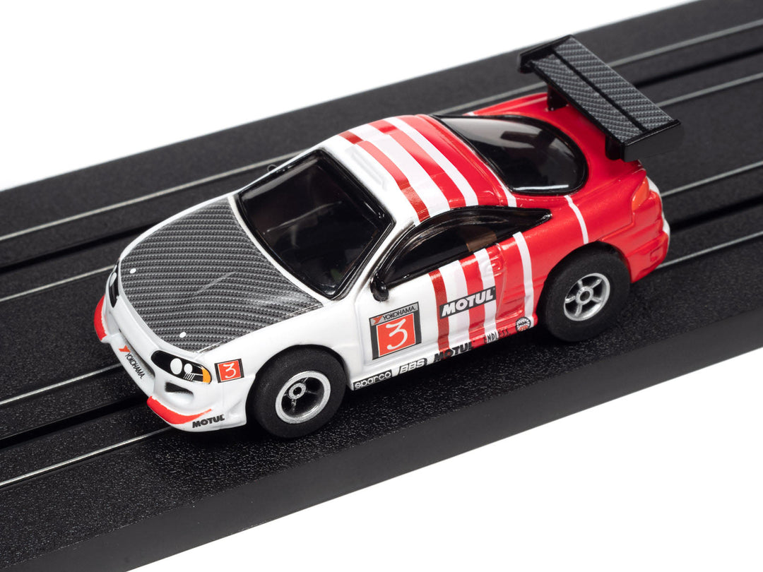 Auto World Mitsubishi Eclipse White Xtraction Import Heat for AFX HO Scale Slot Car SC378