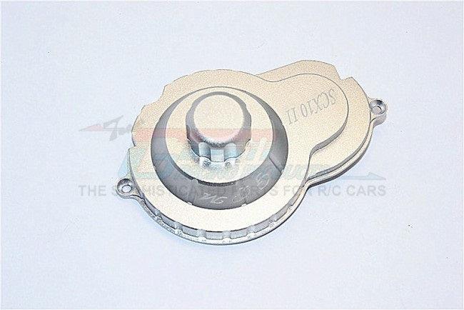 GPM SCX2038GCA-GUN SILVER ALUMINUM SPUR GEAR COVER AXIAL SCX10 II