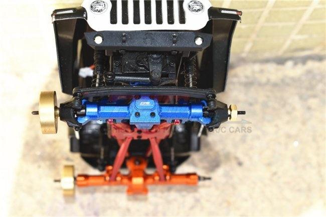 GPM ALUMINUM F/R GEARBOX COVER AXIAL 1:24 SCX24 DEADBOLT / JEEP WRANGLER BLACK