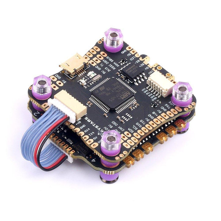 Skystars F4 F405 Flight controller and 55A Blheli-S ESC fly tower stack - 30x30mm at WREKD Co.