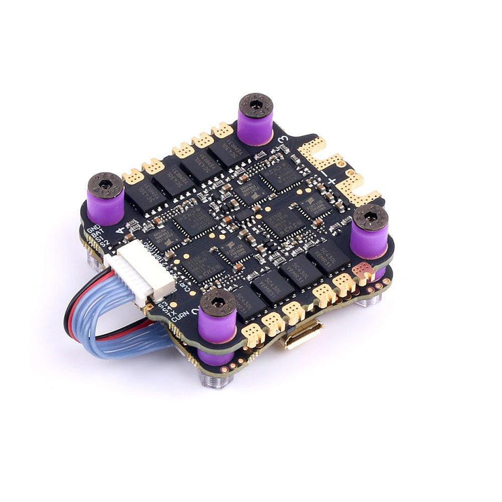 Skystars F7 F722 Flight controller and 60A Blheli-32 32bit ESC fly tower stack - 30x30mm at WREKD Co.