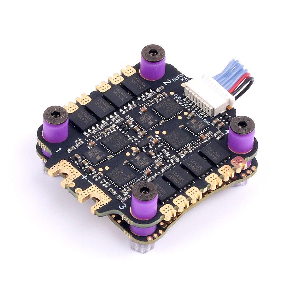 Skystars F7 F722 Flight controller and 60A Blheli-32 32bit ESC fly tower stack - 30x30mm at WREKD Co.