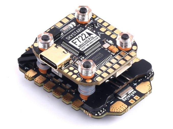 Skystars F722HD Stack Flight Controller & KM55 55A ESC - 20x20 at WREKD Co.