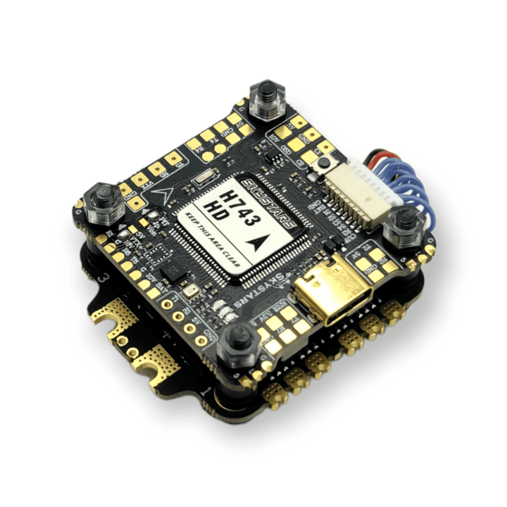 Skystars H7 Single BMI270 Gyro Flight controller and KO60 60A Blheli-32 ESC Stack - 30x30mm at WREKD Co.