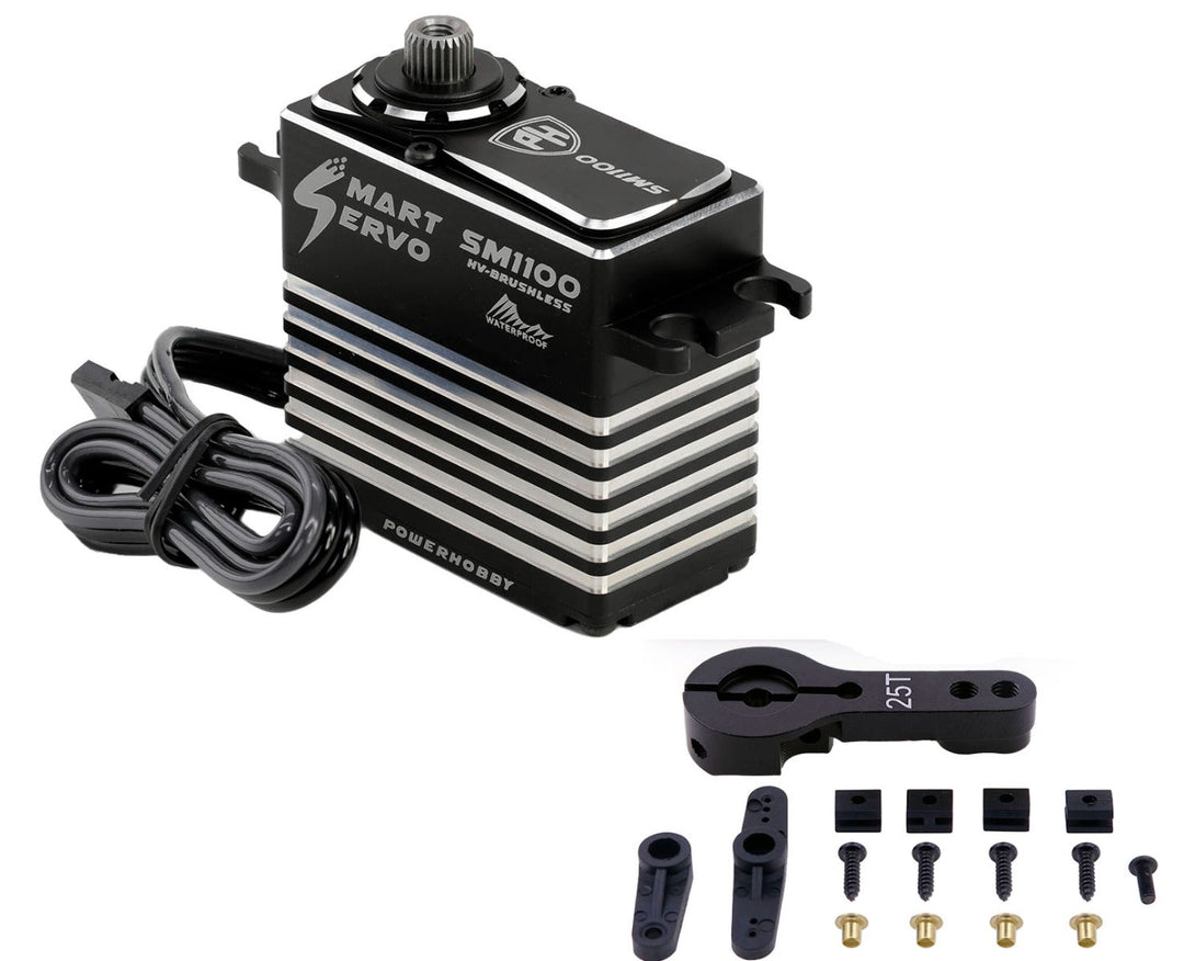 Powerhobby SM1100 78KG Super MEGA Torque Steel Gears WP Smart Programmable Servo