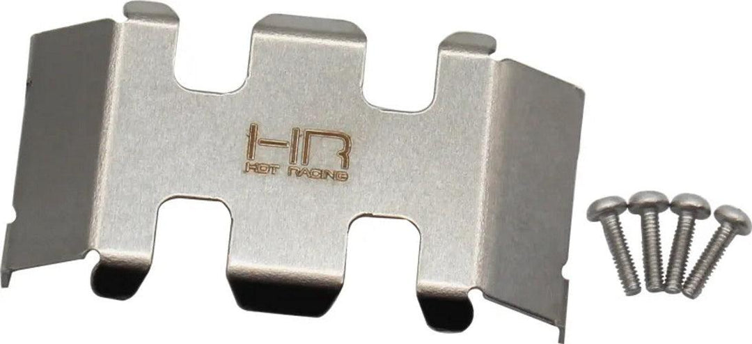 Hot Racing SXTF332C Stainless Steel Center Belly Skid Plate Axial SCX24