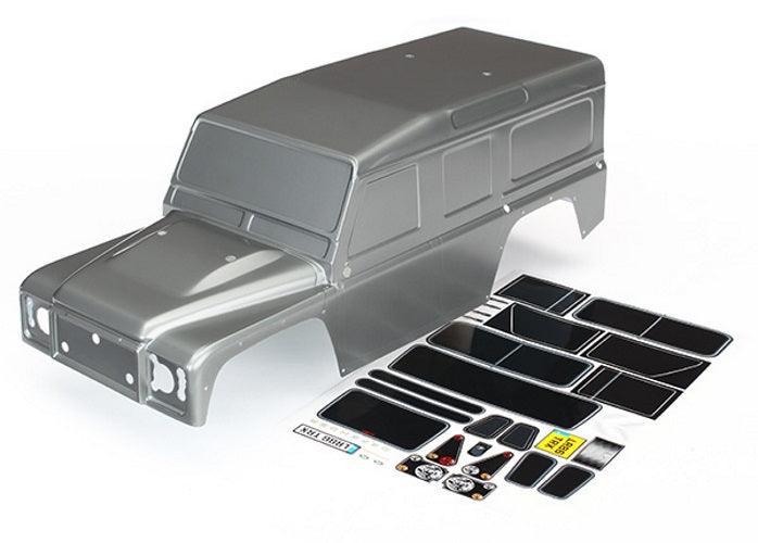 Traxxas 8011X Land Rover Defender Body Painted Graphite Silver TRX-4