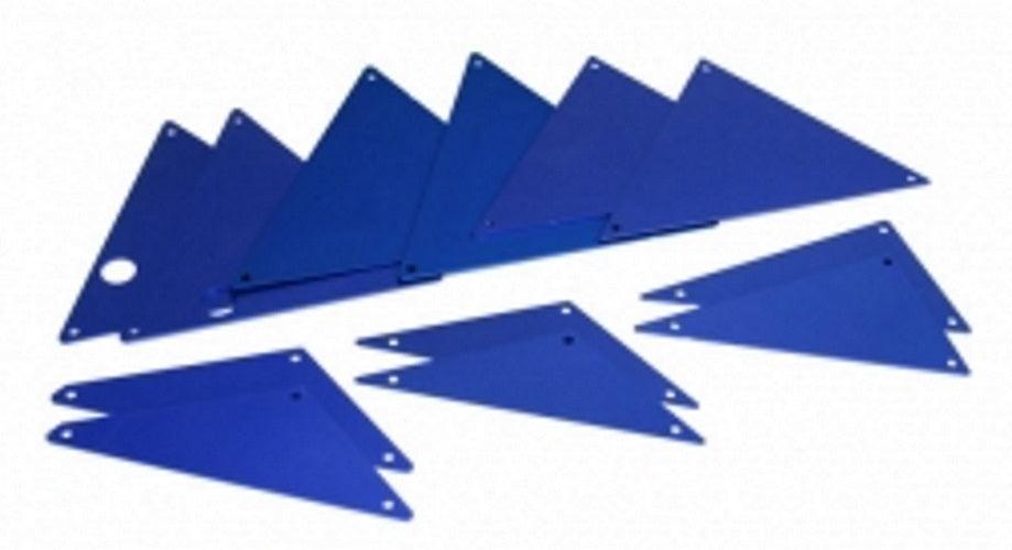 Traxxas 8434X Tube Chassis Inner Panels Aluminum (Blue-Anodized) Front UDR