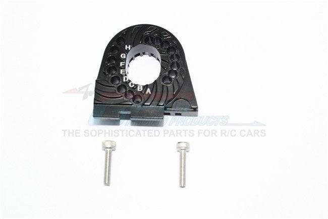 GPM ALUMINUM DOUBLE SIDED MOTOR MOUNT HEAT SINK FINS TRAXXAS TRX-4 / TRX-6 BLACK