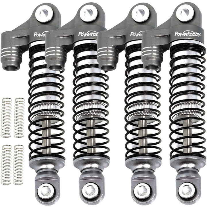Powerhobby Aluminum 51mm Long Travel Shocks Grey FOR Traxxas TRX-4M