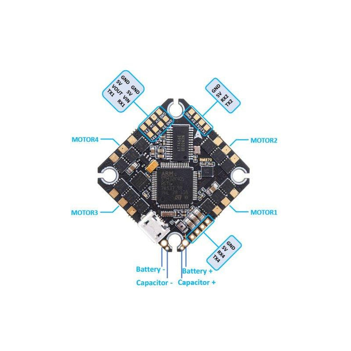 TUNERC Poly F405 2S-4S AIO Flight Controller - 25.5x25.5 at WREKD Co.