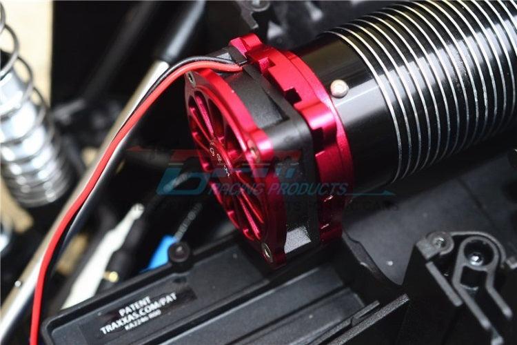 Gpm Aluminum Motor Heat Sink /Cooling Fan Traxxas Unlimited Desert Racer Blue