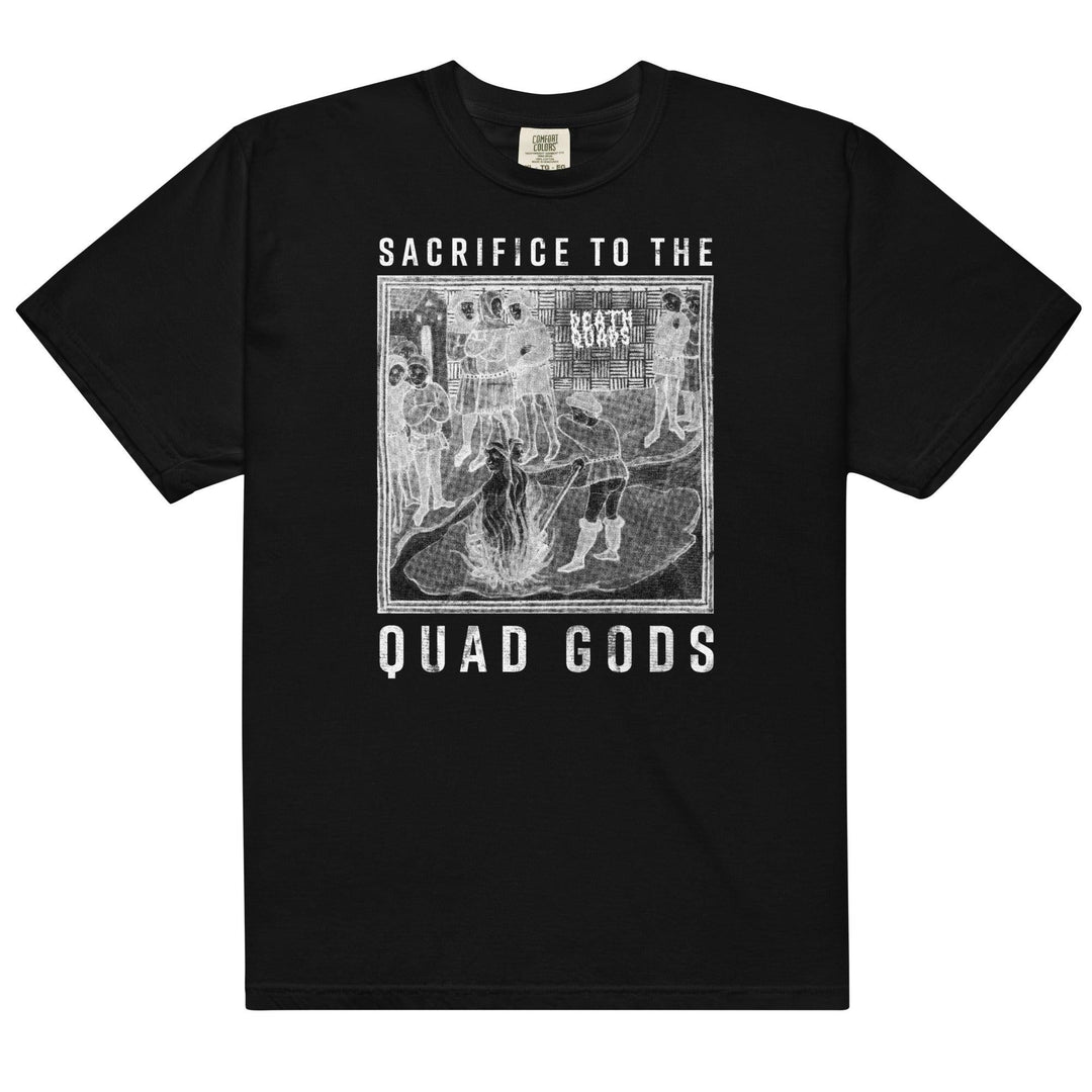 La camiseta "Sacrificio a los dioses cuádruples" de Death Quads