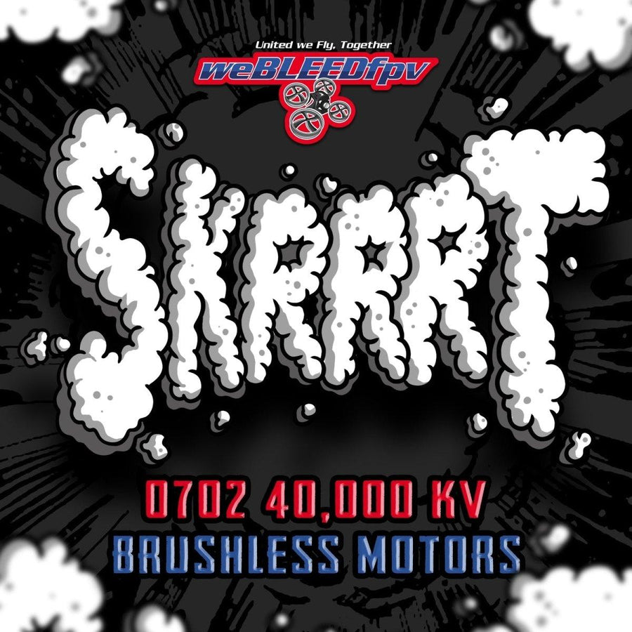 weBLEEDfpv 0702 "SKRRRT" Whoop Motors w/ Knurled Shaft (4 pack) - 40000Kv at WREKD Co.