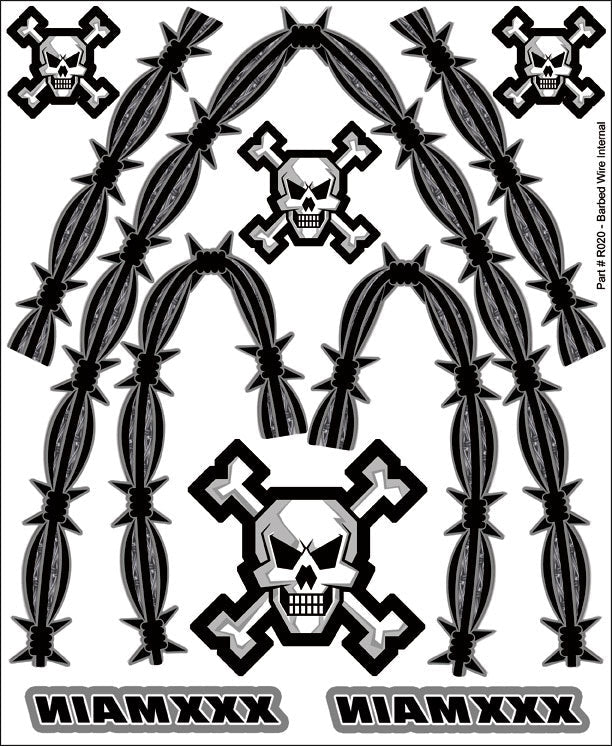 XXX Main Racing XXXR020 Barbed Wire Internal Graphic