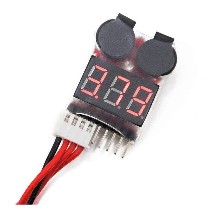 1-8S LiPo Battery Checker Voltage Tester w/ Low Voltage Alarm at WREKD Co.