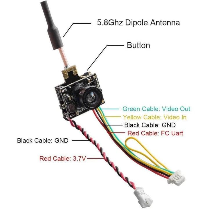 AKK AIO-SA Whoop/Micro AIO FPV Camera & 25-200mW VTX w/ Smart Audio at WREKD Co.