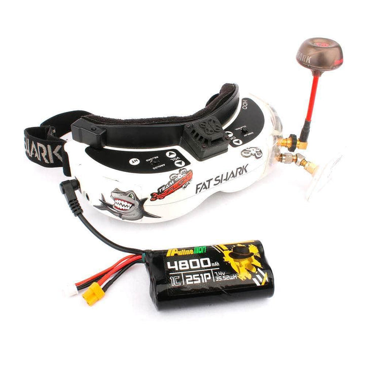 Auline 7.4V 2S 4800mAH 1C Li-Ion Battery for Fatshark Goggles - XT30 at WREKD Co.