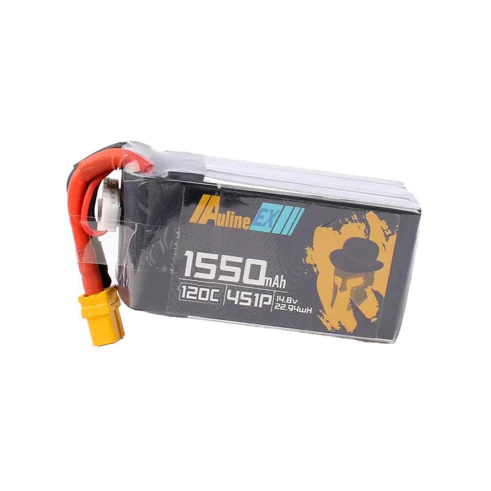 Auline EX 14.8V 4S 1550mAh 120C LiPo Battery - XT60 at WREKD Co.