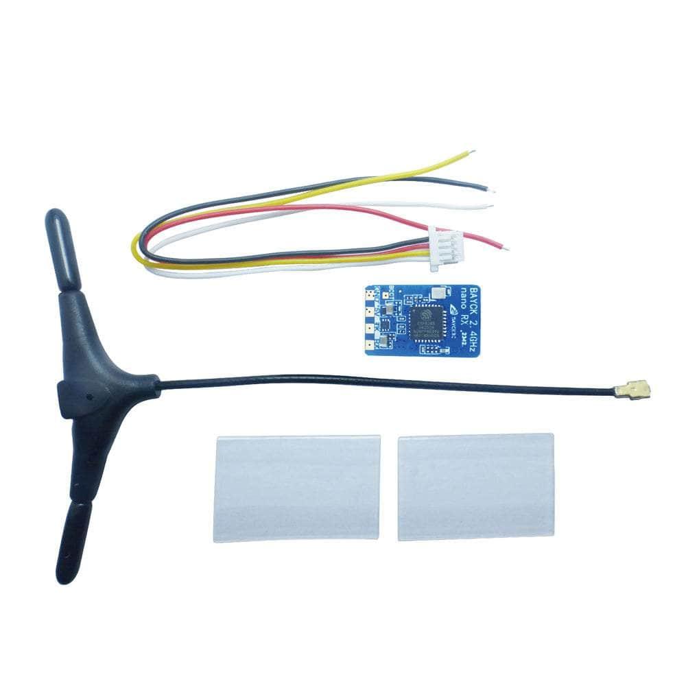 BayckRC ELRS 2.4GHz TCXO Receiver w/ Plug - T Antenna at WREKD Co.