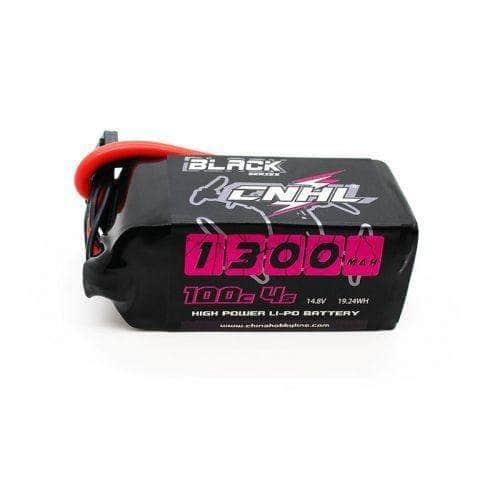 CNHL Black Series 14.8V 4S 1300mAh 100C LiPo Battery - XT60 at WREKD Co.