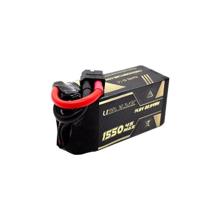 CNHL Ultra Black Series 14.8V 4S 1550mAh 150C LiPo Battery - XT60 at WREKD Co.