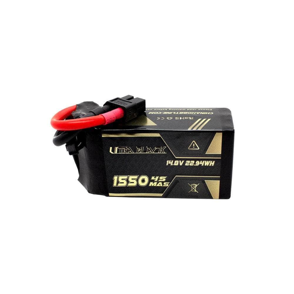 CNHL Ultra Black Series 14.8V 4S 1550mAh 150C LiPo Battery - XT60 at WREKD Co.