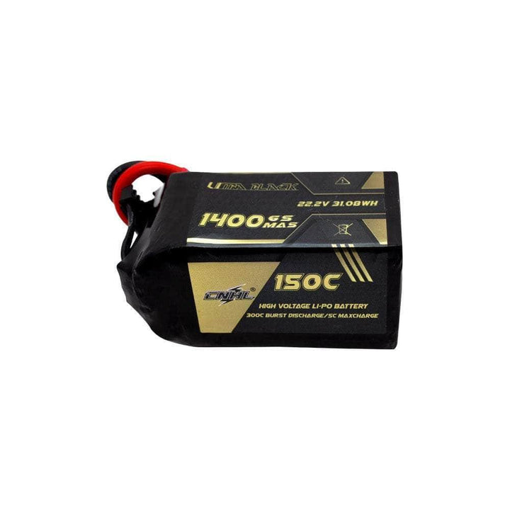 CNHL Ultra Black Series 22.2V 6S 1400mAh 150C LiPo Battery - XT60 at WREKD Co.