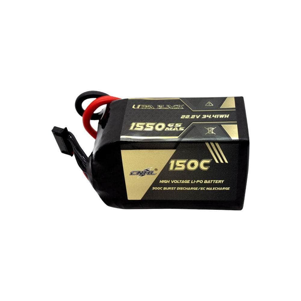 CNHL Ultra Black Series 22.2V 6S 1550mAh 150C LiPo Battery - XT60 at WREKD Co.