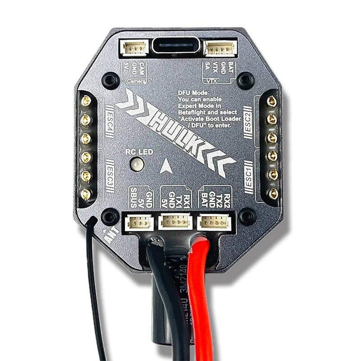 DarwinFPV HULK F411/45A 3-6S AIO Flight Controller w/ ELRS 2.4GHz at WREKD Co.