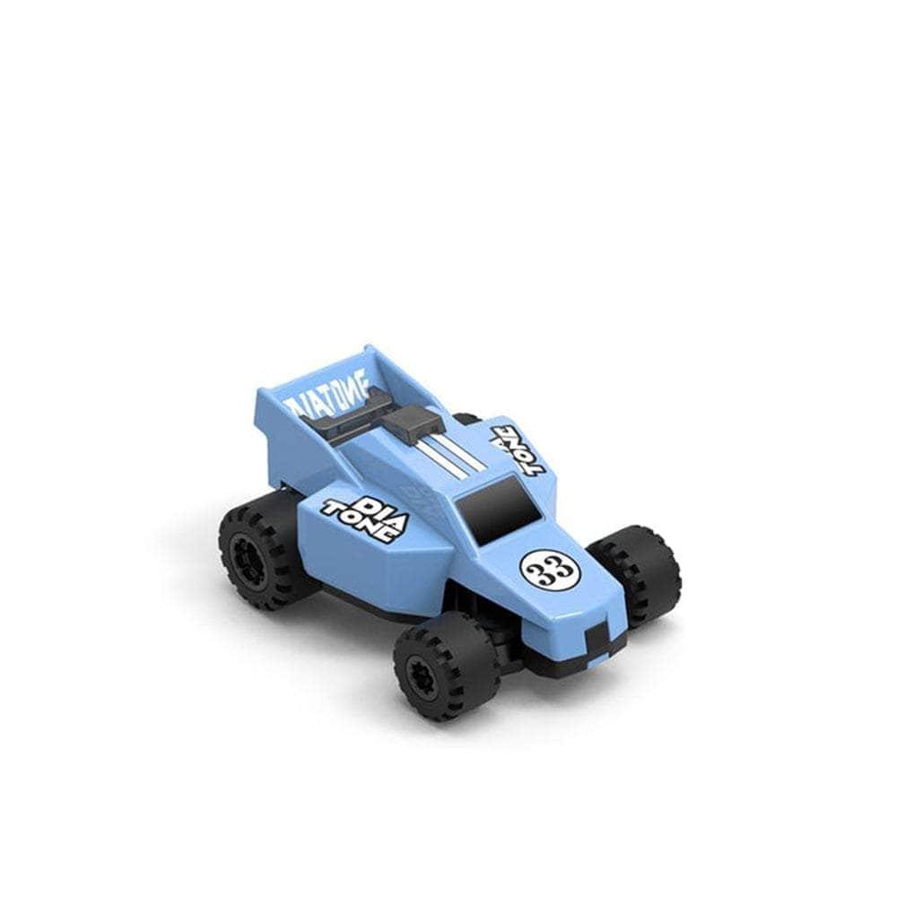 Diatone 1:76 Q33 Karting 60min RTR Two Car Kit w/ 2 Cars, Extra Body, Transmitter, Charger - Blue at WREKD Co.