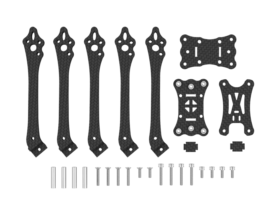 DinDrones Southeast Typhon V7 T700 - 5" racing frame at WREKD Co.