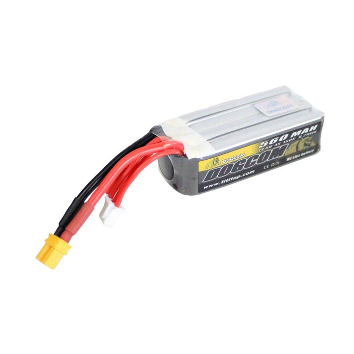 DogCom 14.8V 4S 560mAh 150C LiPo - XT30 at WREKD Co.