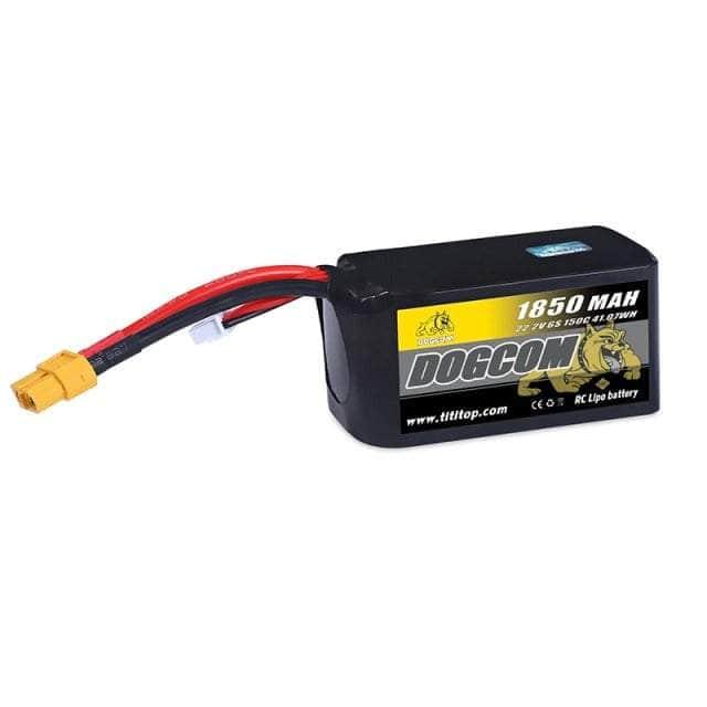 DogCom 22.2V 6S 1850mAh 150C LiPo Battery - XT60 at WREKD Co.