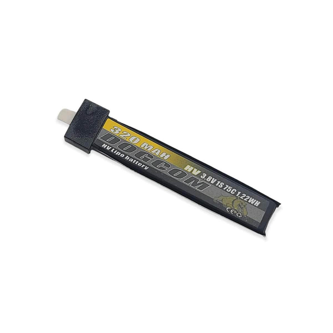 DogCom 3.8V 1S 320mAh 75C LiHV Battery w/ Plastic Head - BT2.0 at WREKD Co.