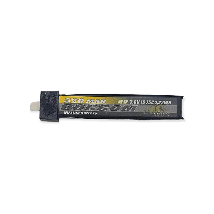 DogCom 3.8V 1S 320mAh 75C LiHV Battery w/ Plastic Head - BT2.0 at WREKD Co.