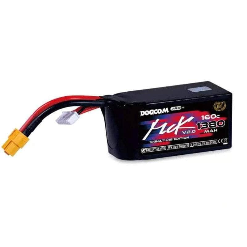 DogCom MCK EDITION V2.0 22.2V 6S 1380mAh 160C LiPo Battery - XT60 at WREKD Co.