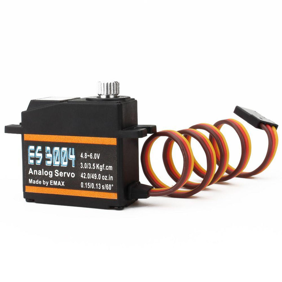 EMAX ES3004 17g 3.5kg 0.13sec 23T Metal Gear Analog Servo For RC Airplane ES3104 upgrade at WREKD Co.