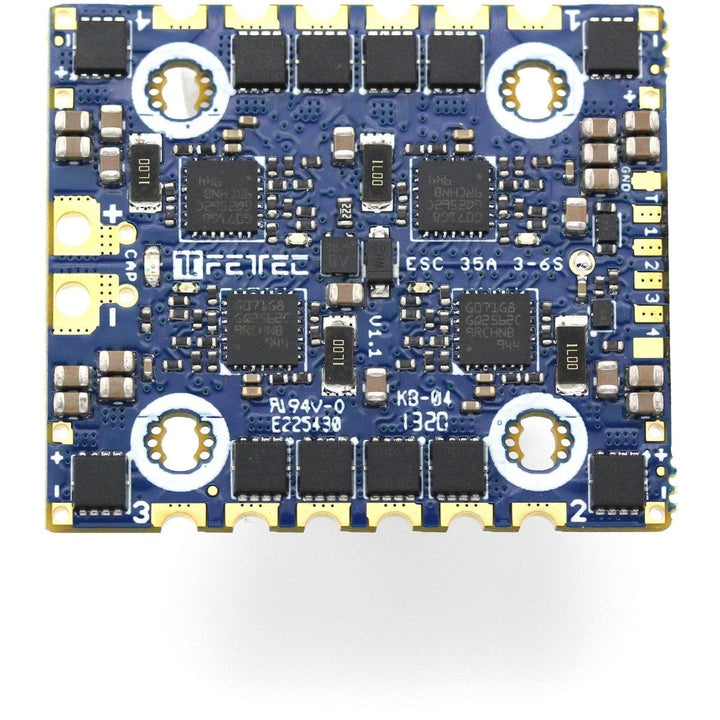 FETtec V1.1 35A 3-6S 20x20 4in1 ESC at WREKD Co.