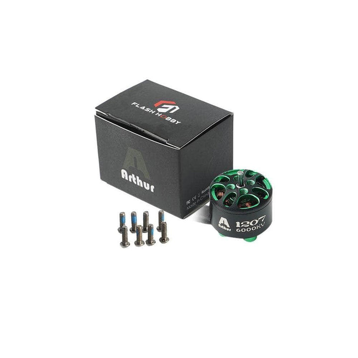 Flash Hobby Arthur 1207 5200Kv Micro Motor (1.5mm Shaft) at WREKD Co.