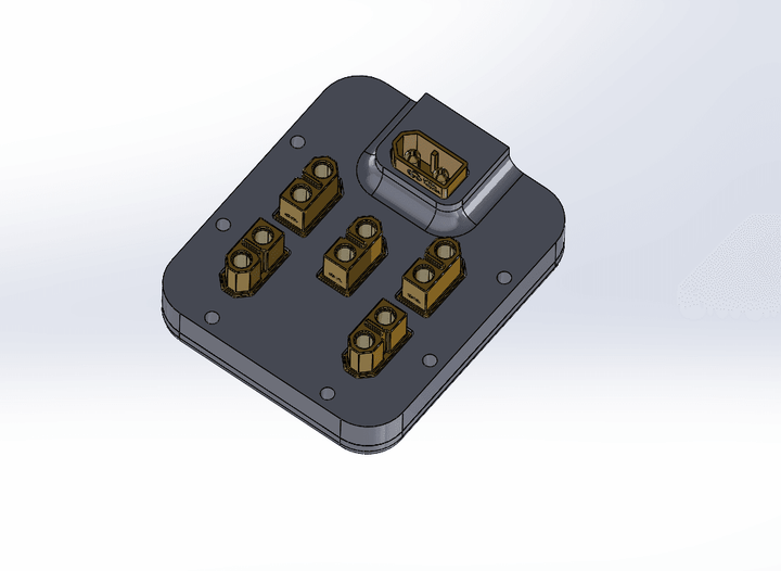 FlyAwayPDB XT60 LED Racing Gate Power Distribution Hub - Choose Options at WREKD Co.