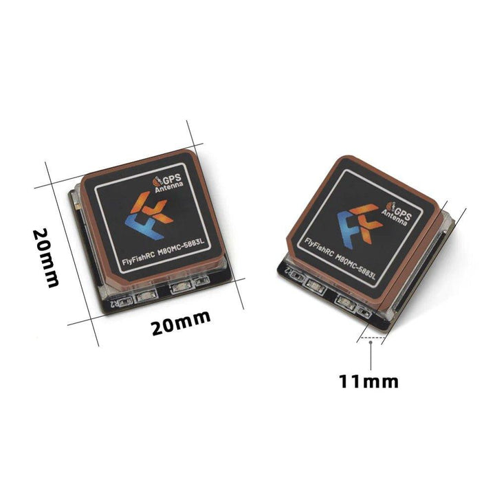 FlyFishRC M8QMC-5883L GPS and Compass Module for FPV Freestyle and Long Range at WREKD Co.