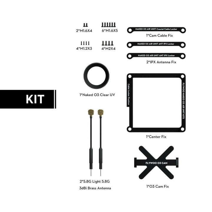 Flywoo Naked DJI O3 Upgrade Case Kit at WREKD Co.