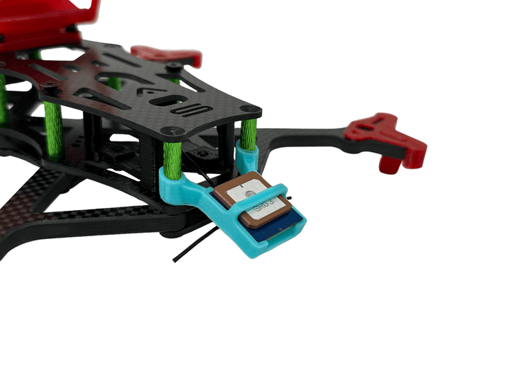 Foxeer M10Q 120 GPS 5883 Module Standoff Mount w/ ELRS EP1 (3D Print Only) (4mm Standoffs) at WREKD Co.