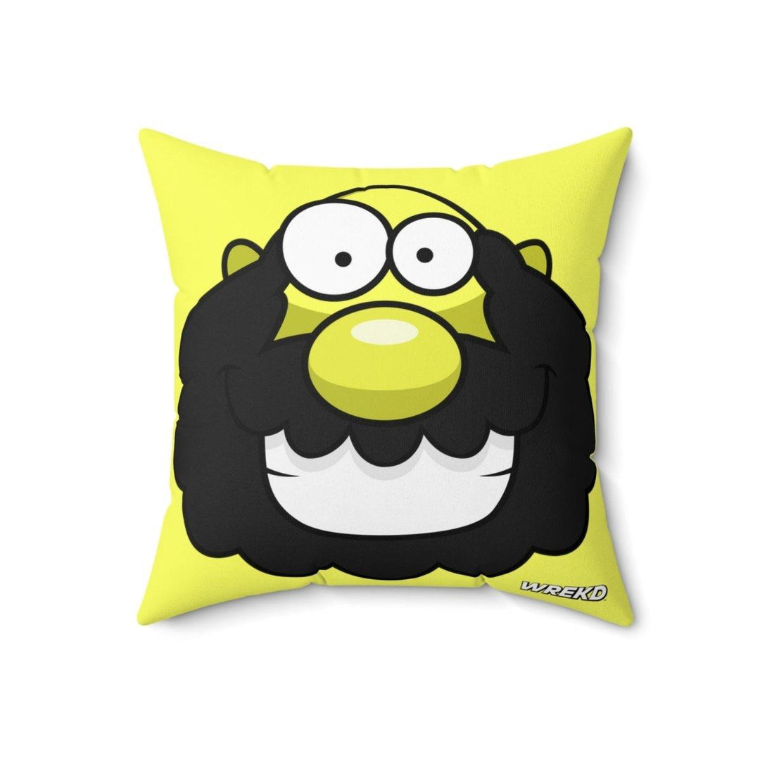 FPV Kaveman Square Pillow by WREKD Co. - Choose Size at WREKD Co.