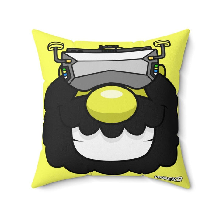 FPV Kaveman Square Pillow by WREKD Co. - Choose Size at WREKD Co.