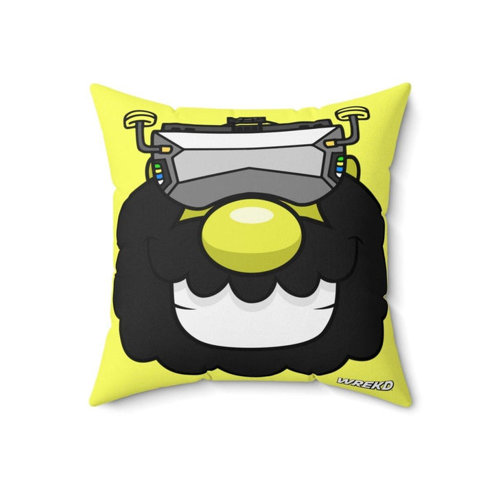 FPV Kaveman Square Pillow by WREKD Co. - Choose Size at WREKD Co.