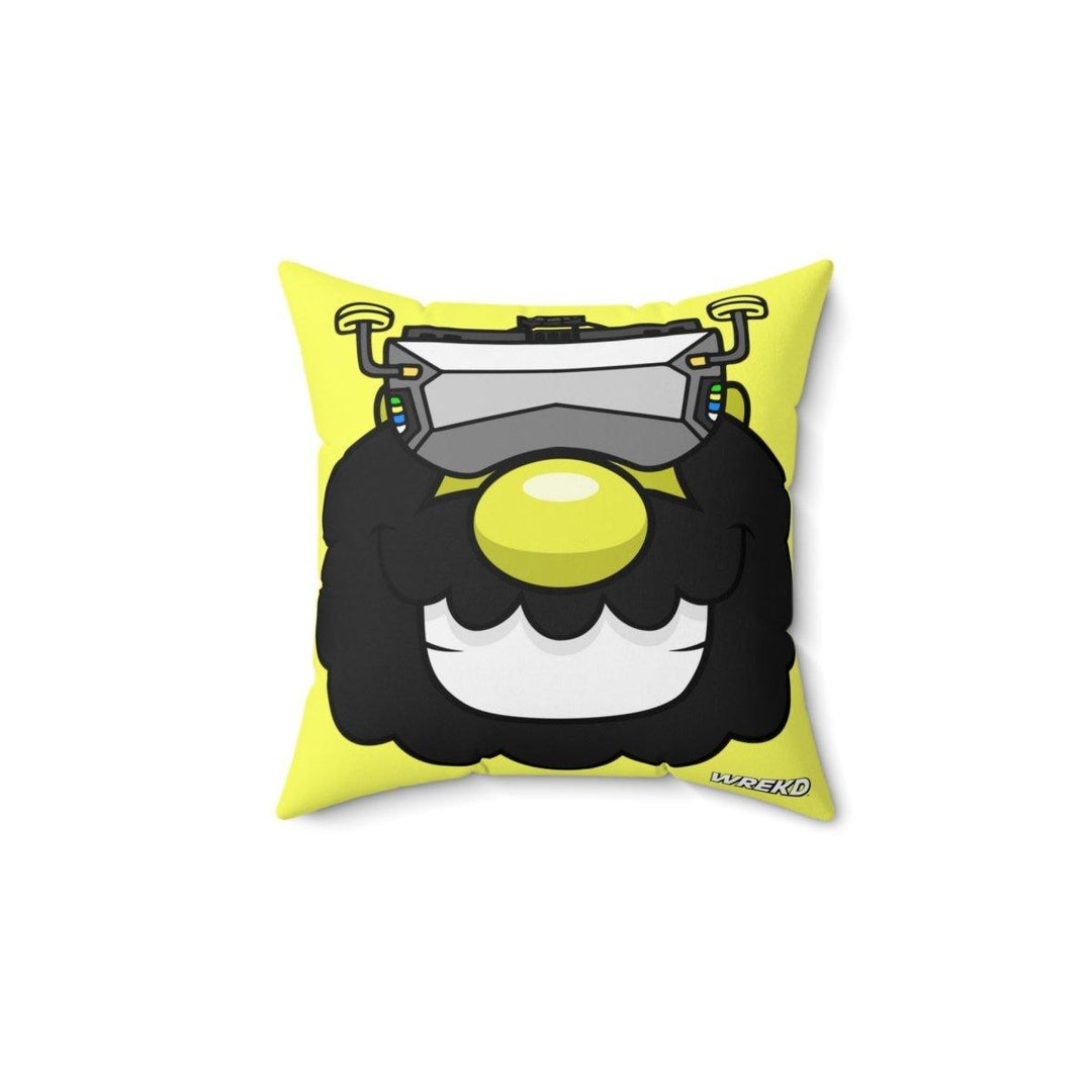 FPV Kaveman Square Pillow by WREKD Co. - Choose Size at WREKD Co.